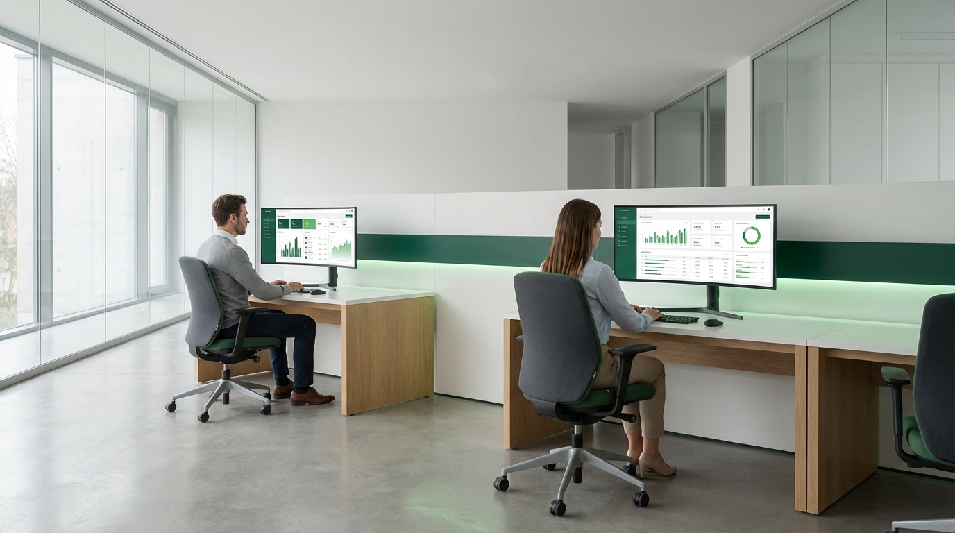 Una persona mirando una tablet